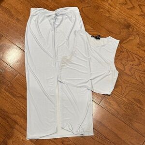 Forever 21 icy blue Two-Piece Skirt and tank Top Set